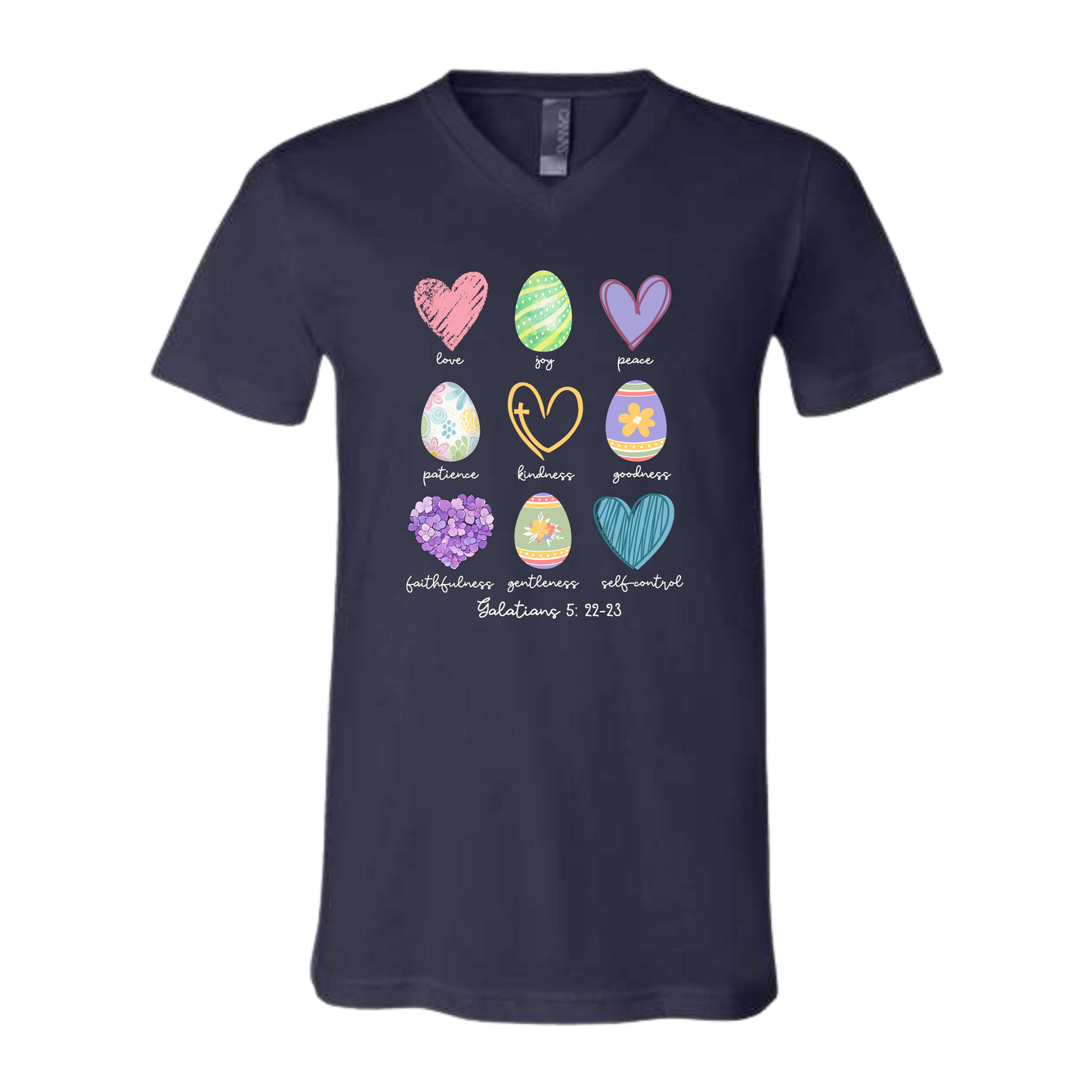 Galatians 5 - Easter - Bella+Canvas - Unisex V-Neck - Assorted Colors