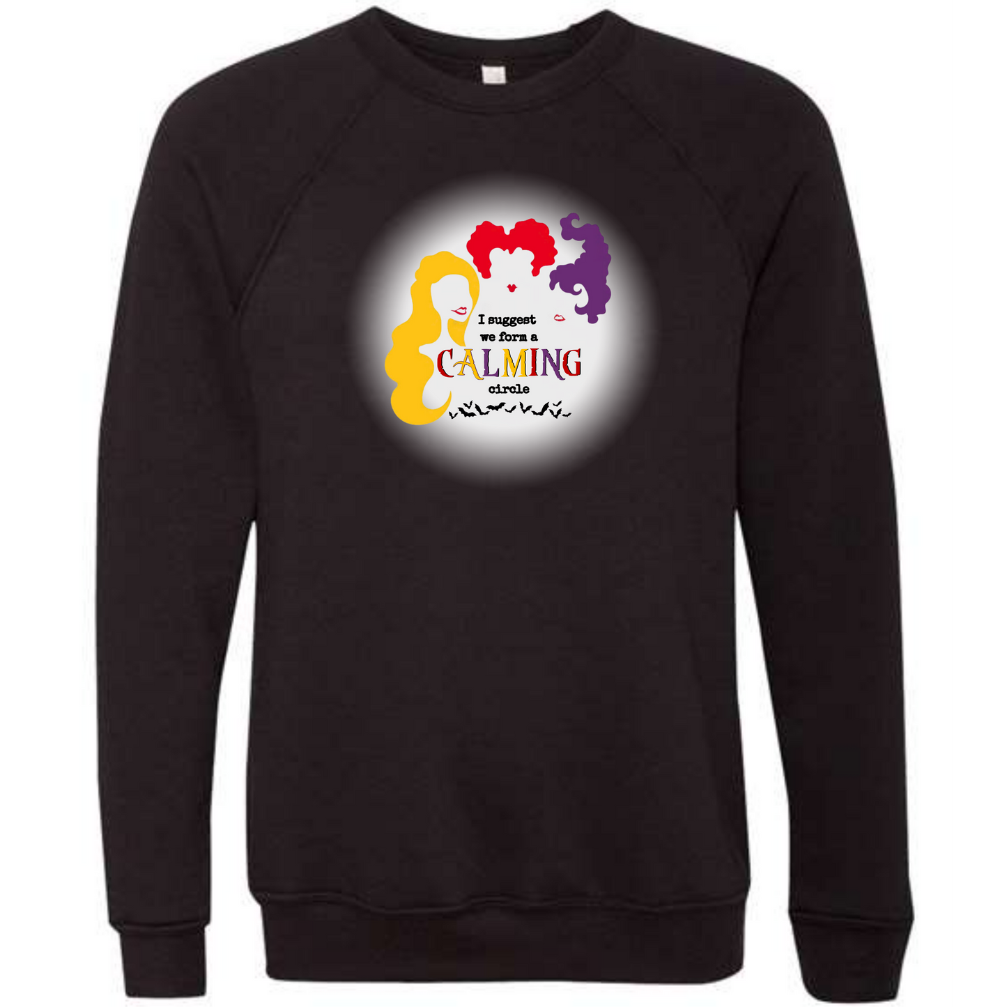 HP - Calming Circle - Sponge Fleece Raglan Sweatshirt - Greens, Neutrals