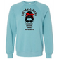 SP - Football Moms Fueled By - Sponge Fleece Raglan Sweatshirt - Blues, Purples