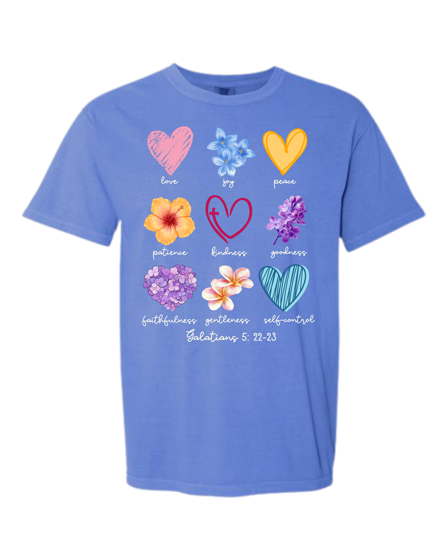 Galatians 5 - Spring - Comfort Colors - Heavyweight Unisex Tee - Blues