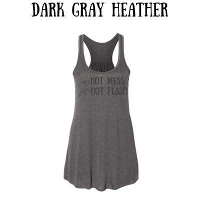 not a hot mess - women's flowy racerback tank