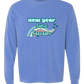 New Year Same Sarcasm - Comfort Colors - Heavyweight Long Sleeve Tee - Blues & Greens
