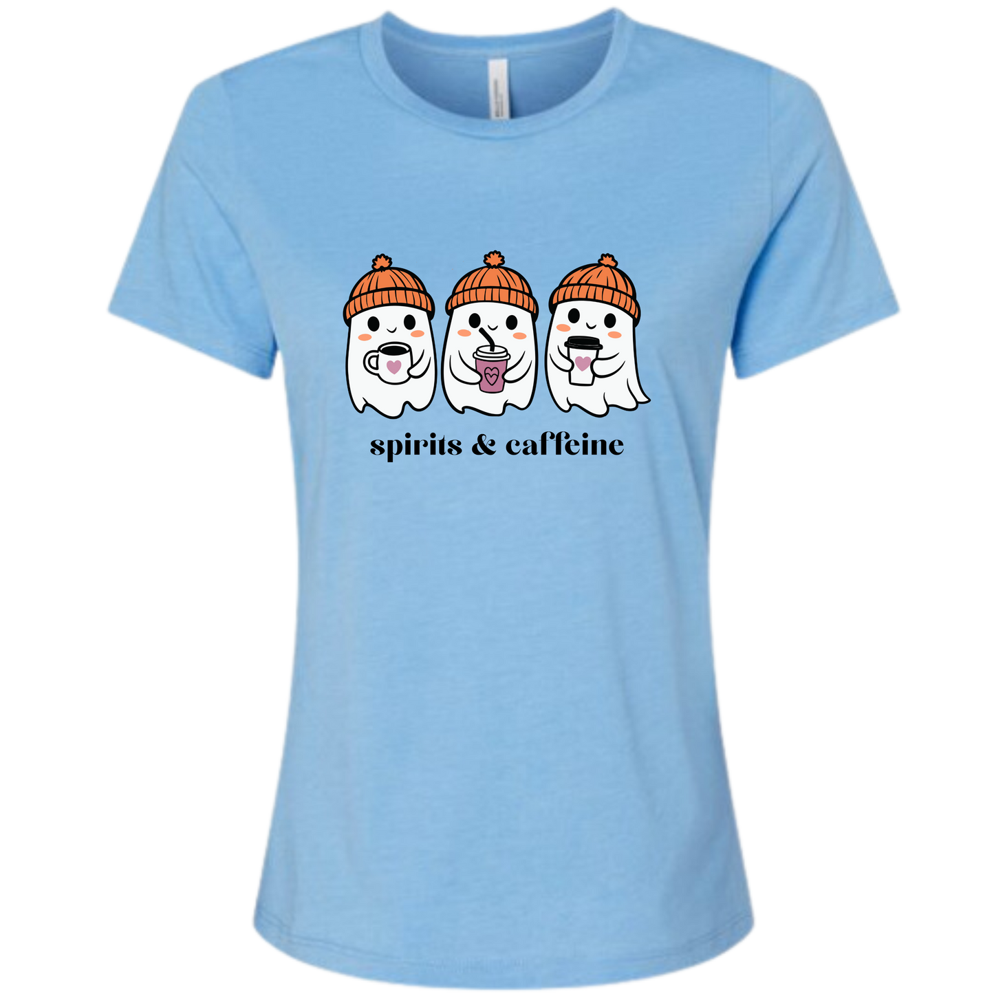 Spirits & Caffeine - Women's Relaxed Fit Tee - Assorted Colors