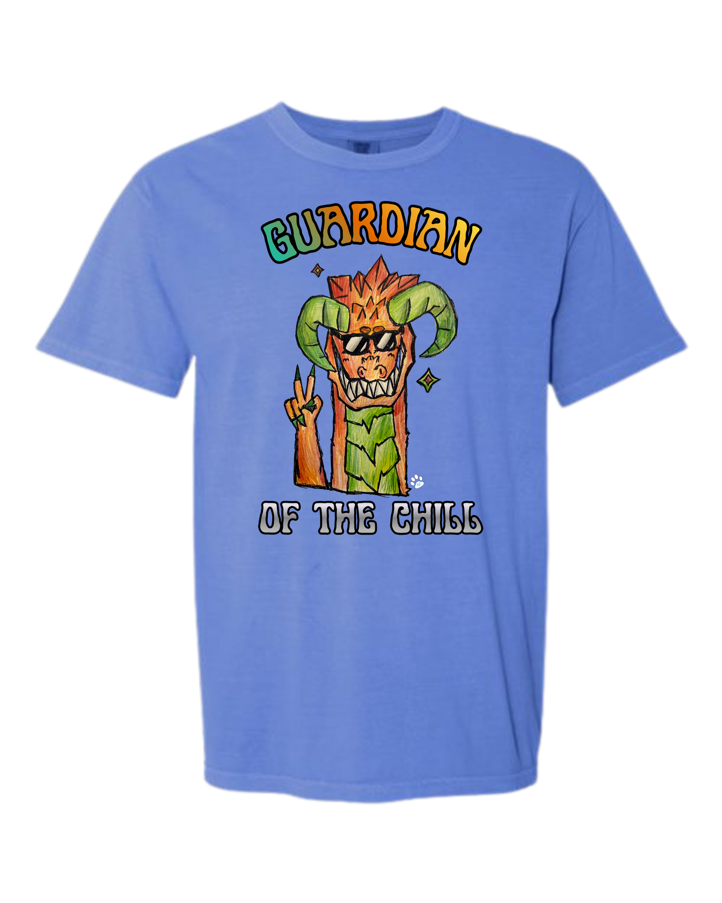 Guardian of The Chill - Comfort Colors - Heavyweight Unisex Tee - Blues