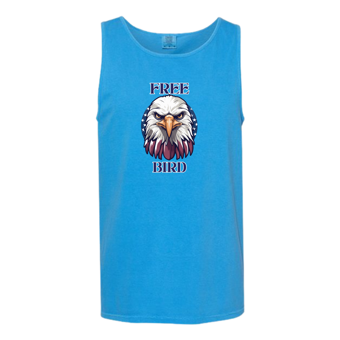 Free Bird - Comfort Colors - Unisex Tank - Neutral Colors & Blues