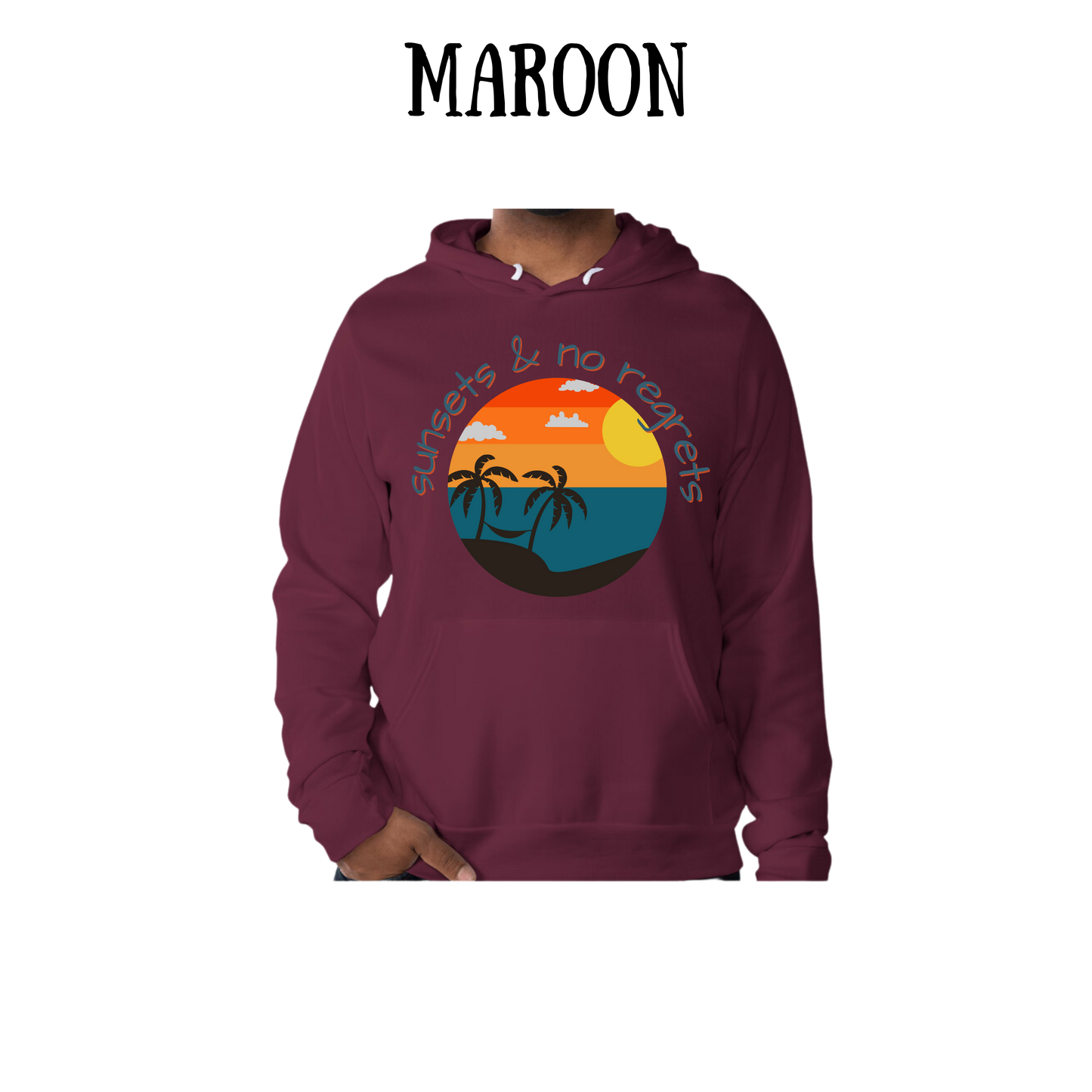 VP - Sunsets & No Regrets - Sponge Fleece Hoodie - Assorted Colors