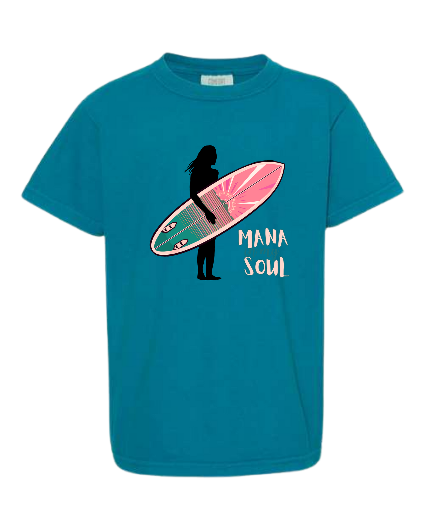 Mana in My Soul - Comfort Colors - Heavyweight Youth Tee - Neutral Colors & Blues