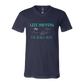 Life Happens The Beach Helps - Bella+Canvas - Unisex V-Neck - Assorted Colors
