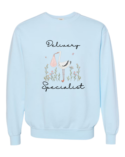 Delivery Specialist - Comfort Colors - Sweatshirt - Blues