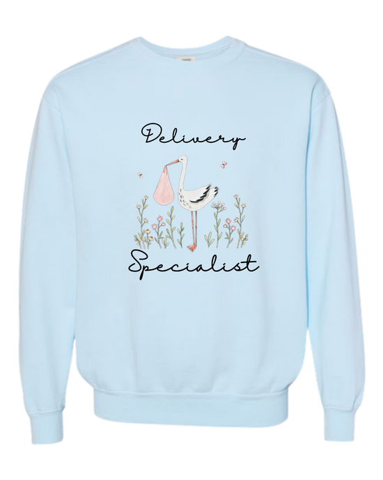 Delivery Specialist - Comfort Colors - Sweatshirt - Blues