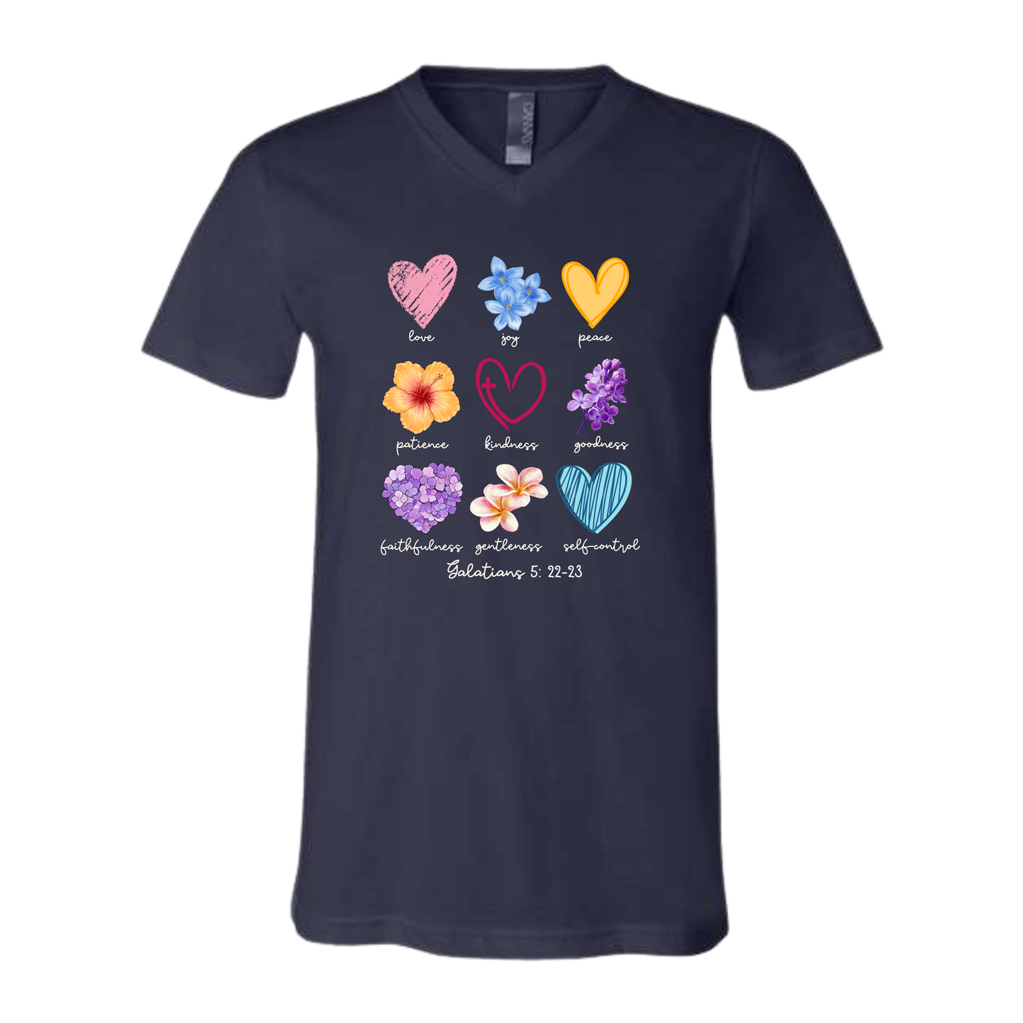 Galatians 5 - Spring - Bella+Canvas - Unisex V-Neck - Assorted Colors