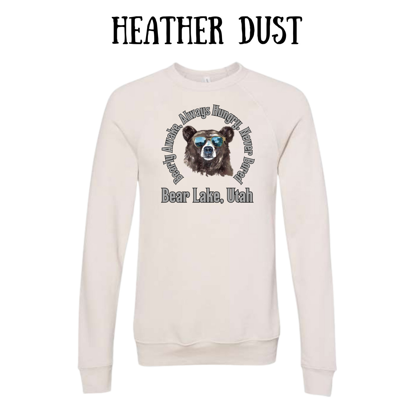 CP - Bear Lake Utah - Sponge Fleece Raglan Sweatshirt - Assorted Colors