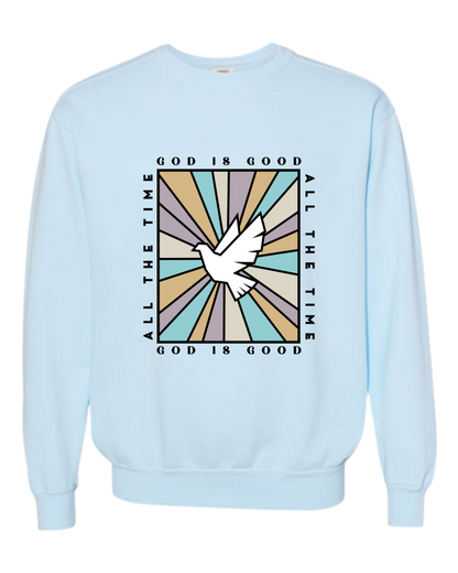 God Is Good - Comfort Colors - Sweatshirt - Blues