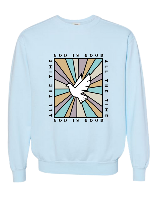 God Is Good - Comfort Colors - Sweatshirt - Blues