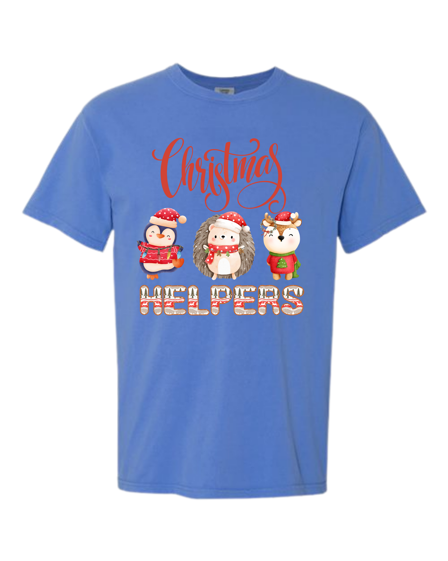 Christmas Helpers - Comfort Colors - Heavyweight Unisex Tee - Blues