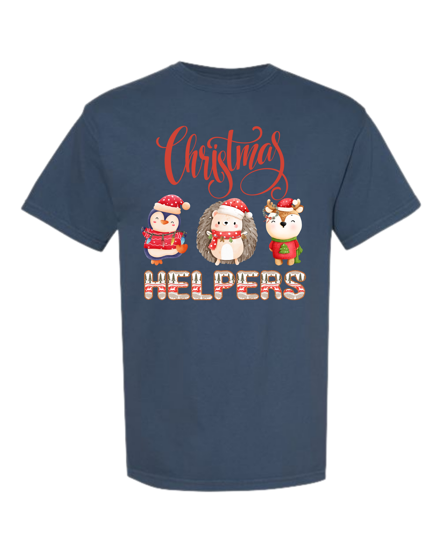Christmas Helpers - Comfort Colors - Heavyweight Unisex Tee - Blues