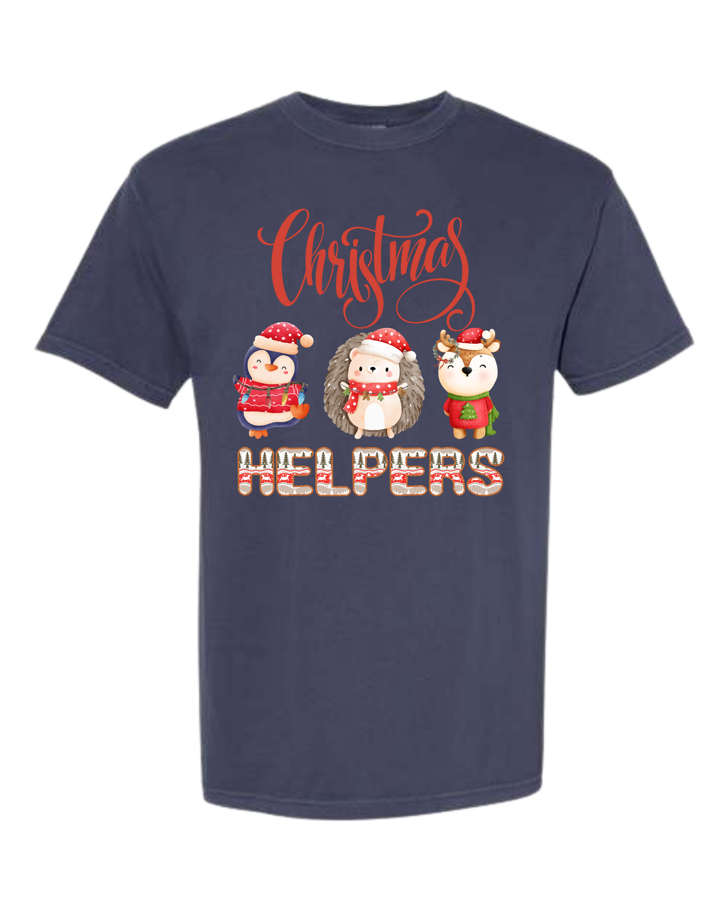 Christmas Helpers - Comfort Colors - Heavyweight Unisex Tee - Blues