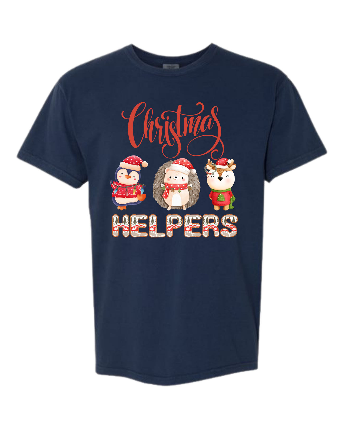 Christmas Helpers - Comfort Colors - Heavyweight Unisex Tee - Blues
