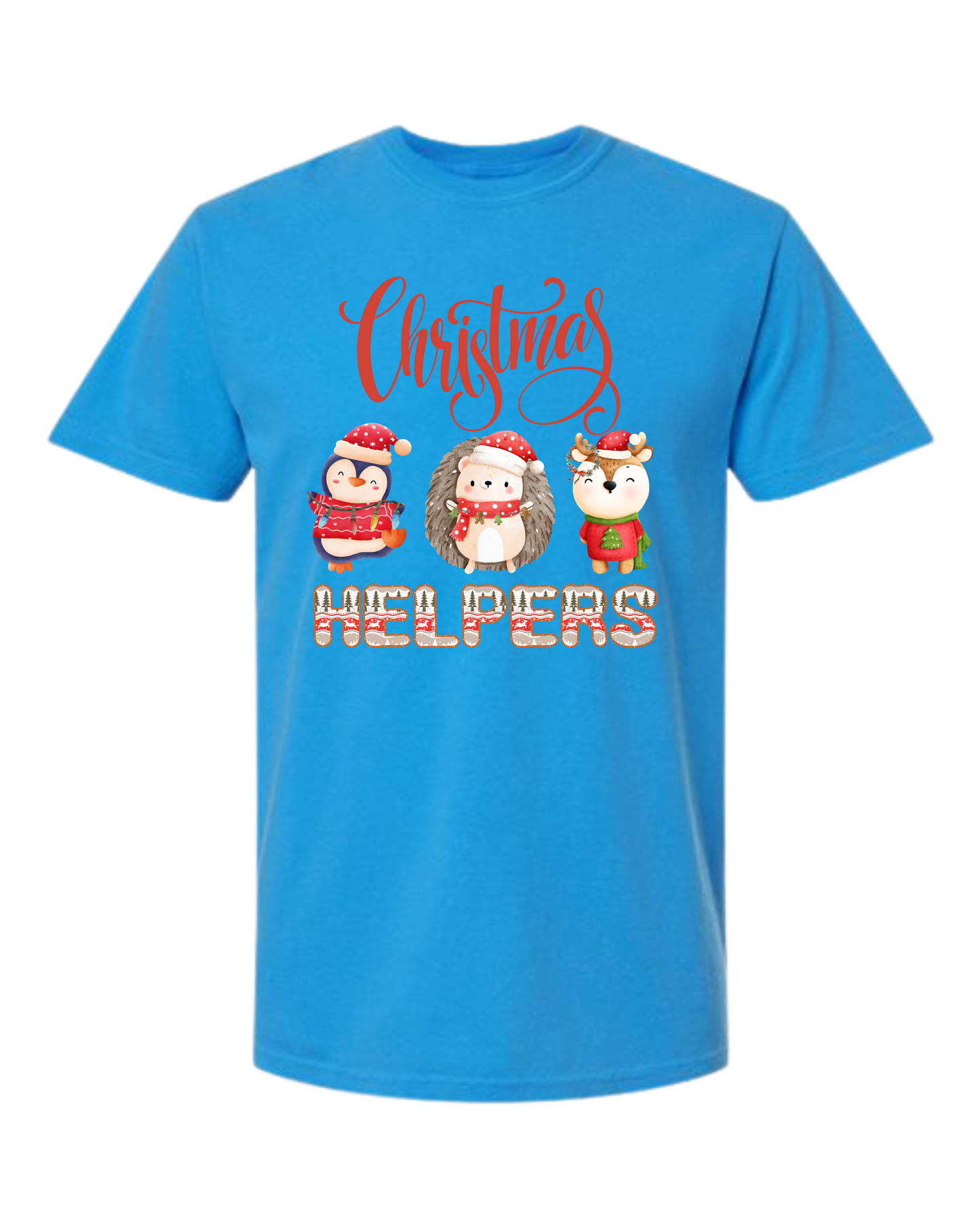 Christmas Helpers - Comfort Colors - Heavyweight Unisex Tee - Blues