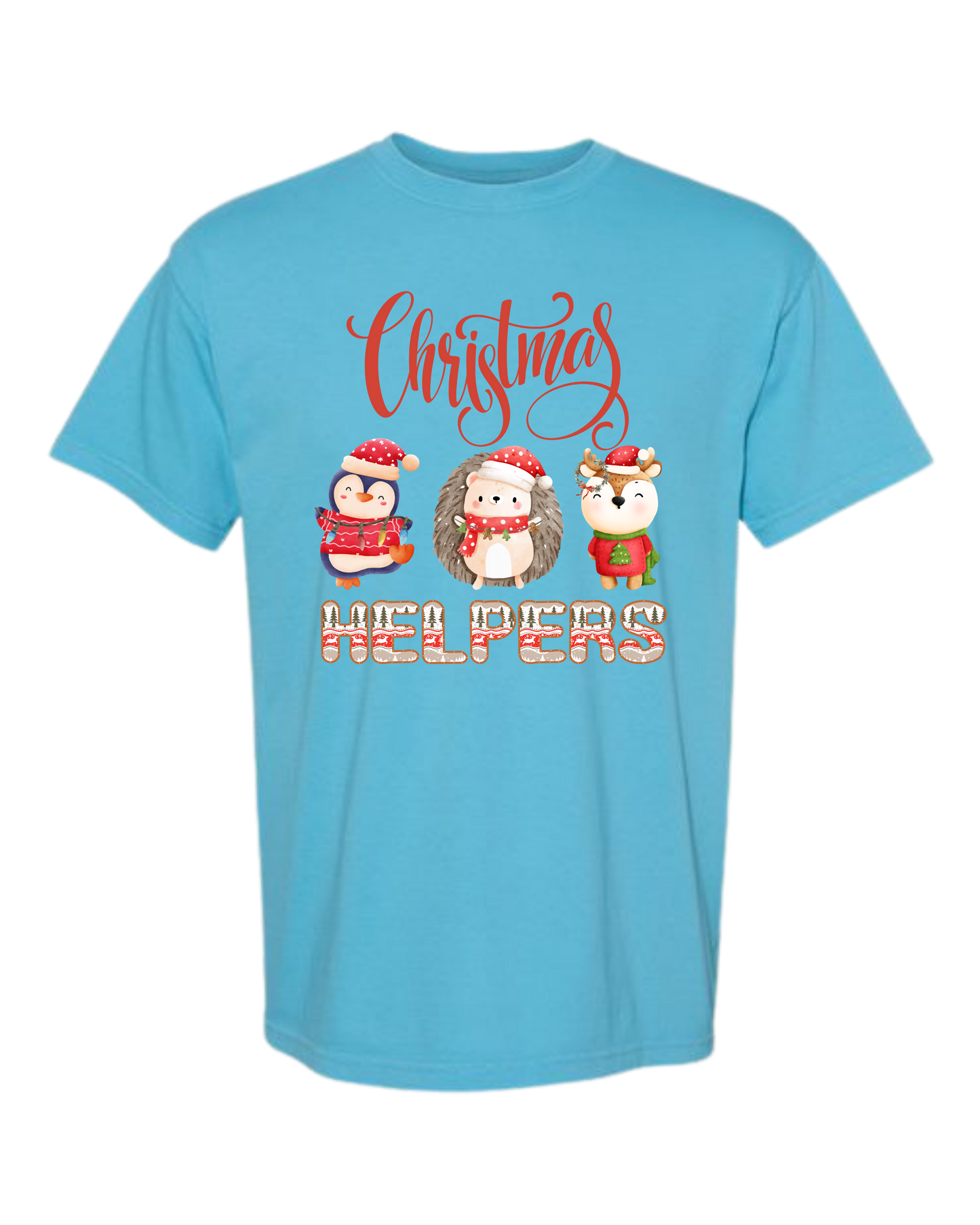 Christmas Helpers - Comfort Colors - Heavyweight Unisex Tee - Blues
