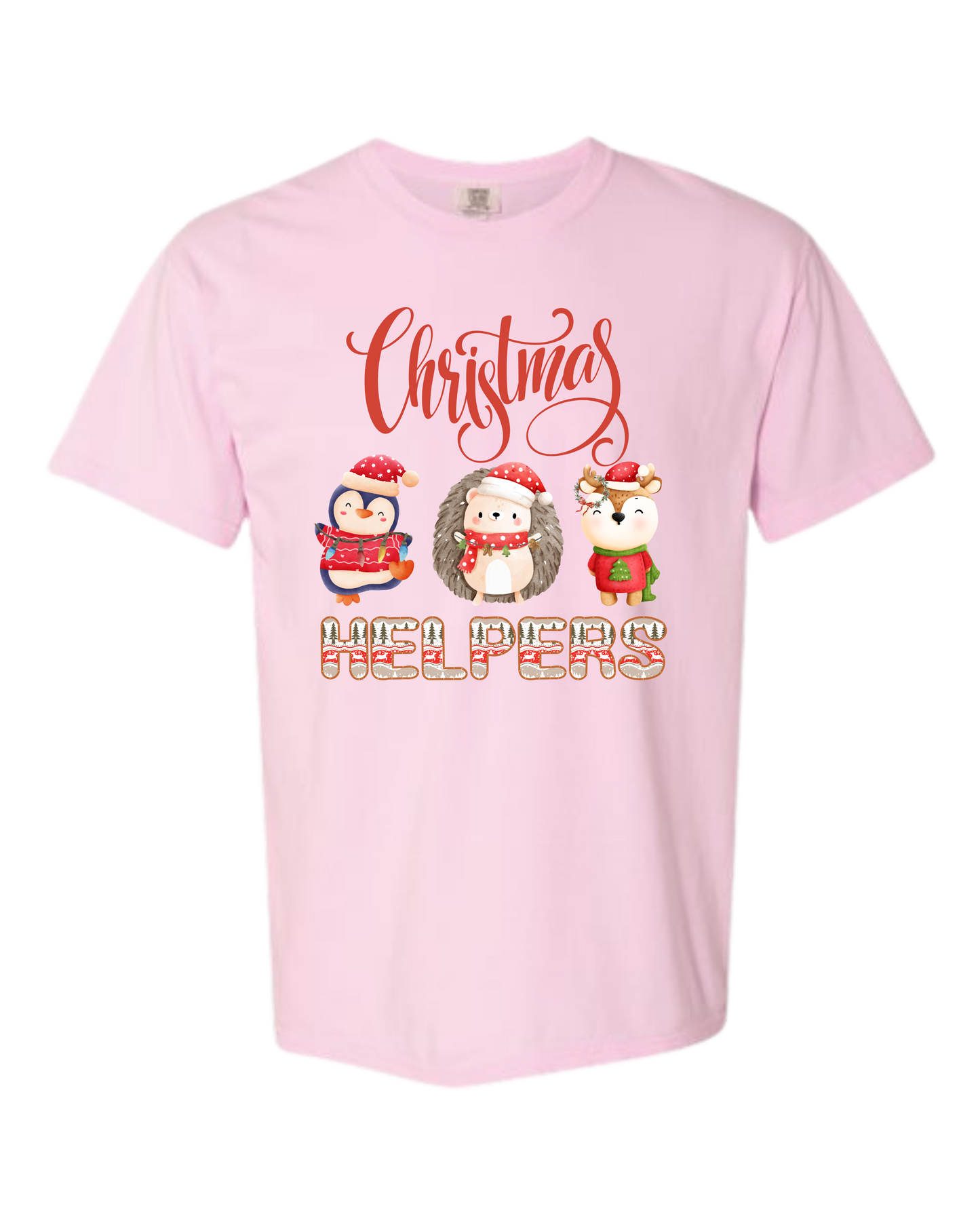 Christmas Helpers - Comfort Colors - Heavyweight Unisex Tee - Pinks, Purples