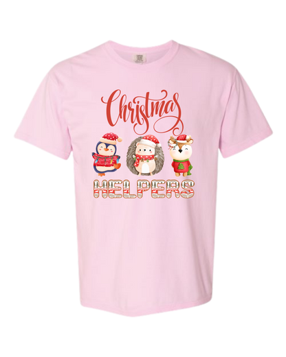 Christmas Helpers - Comfort Colors - Heavyweight Unisex Tee - Pinks, Purples