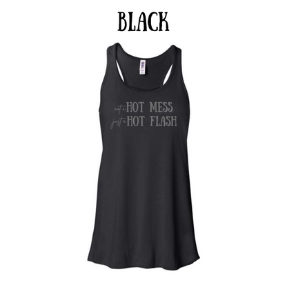 not a hot mess - women's flowy racerback tank