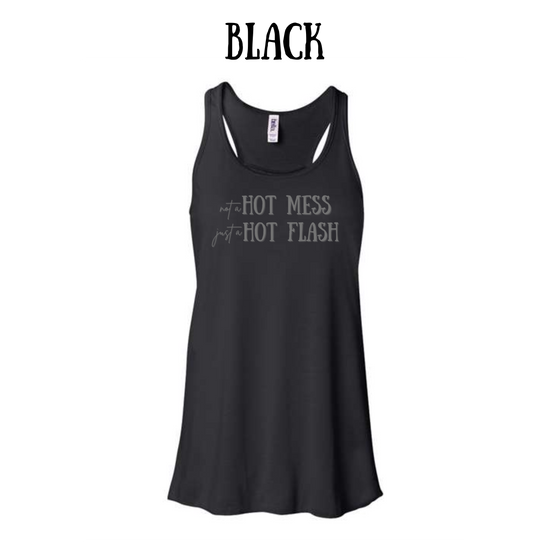 not a hot mess - women's flowy racerback tank
