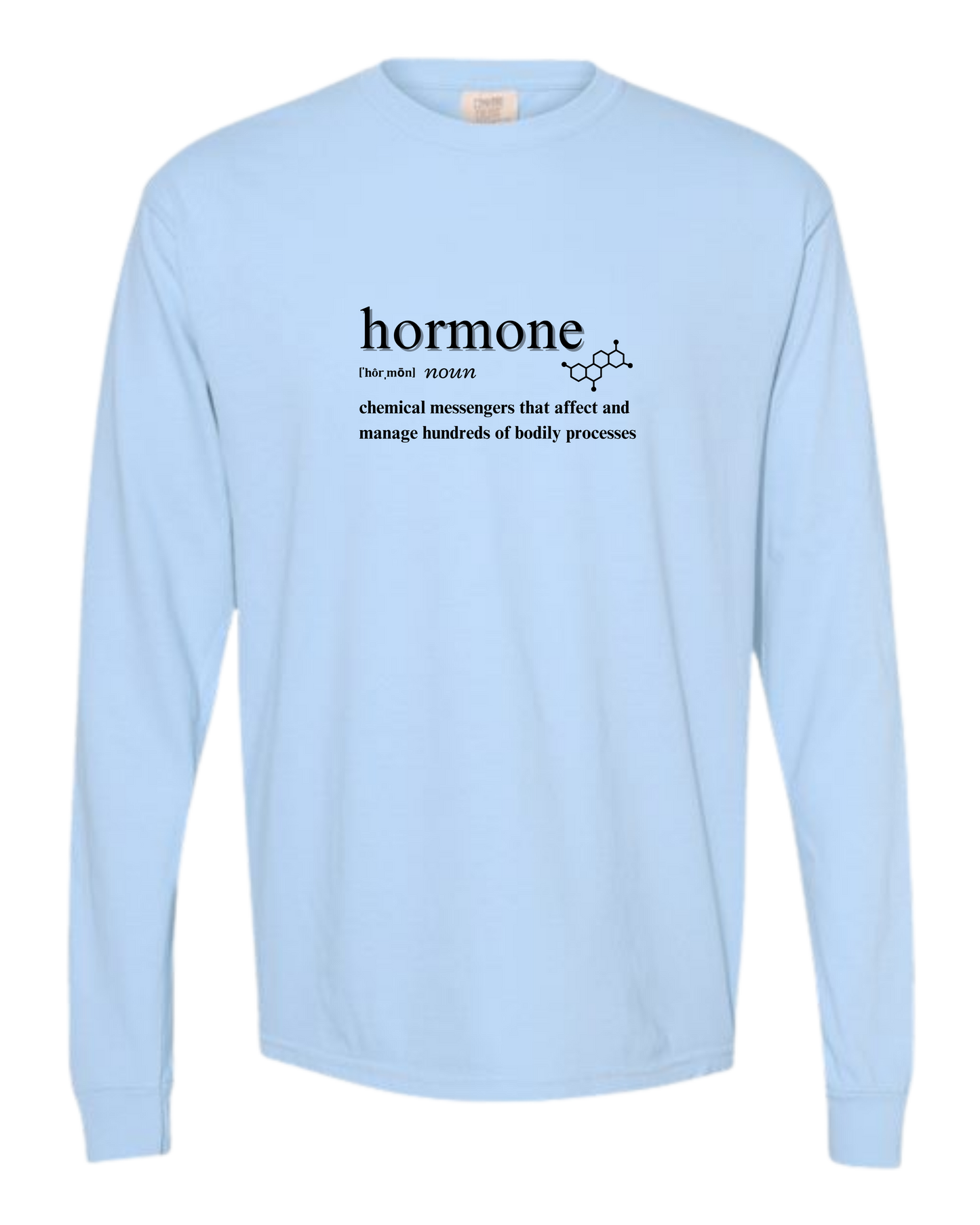 Hormone - Comfort Colors - Heavyweight Long Sleeve Tee - Blues & Greens