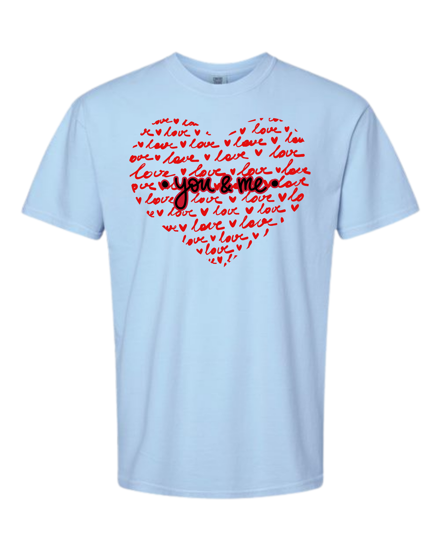 You & Me - Comfort Colors - Heavyweight Unisex Tee - Blues