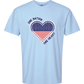 One Nation One Heart - Comfort Colors - Heavyweight Unisex Tee - Blues