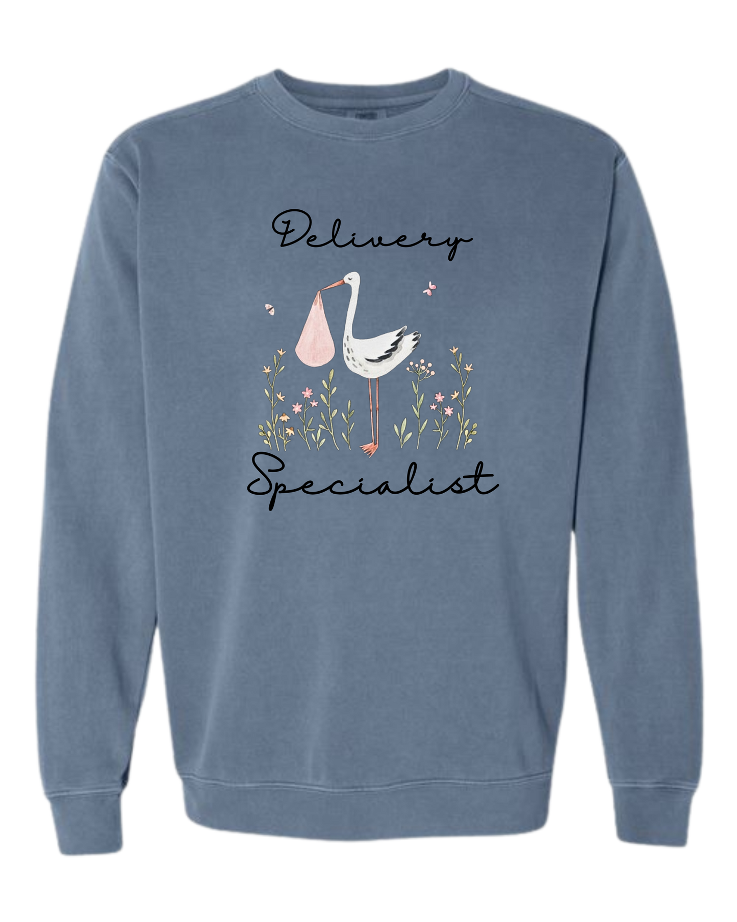 Delivery Specialist - Comfort Colors - Sweatshirt - Blues