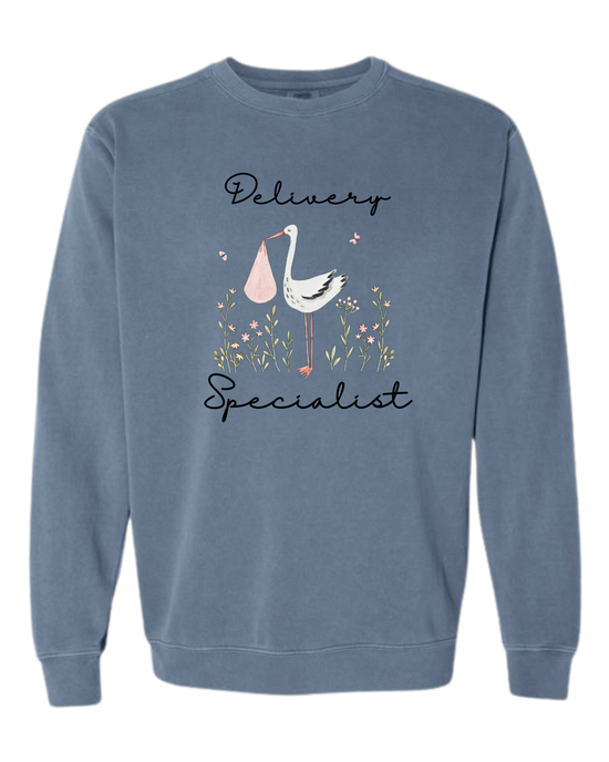 Delivery Specialist - Comfort Colors - Sweatshirt - Blues