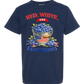 Red, White, And Blueberries - Comfort Colors - Heavyweight Youth Tee - Neutral Colors & Blues
