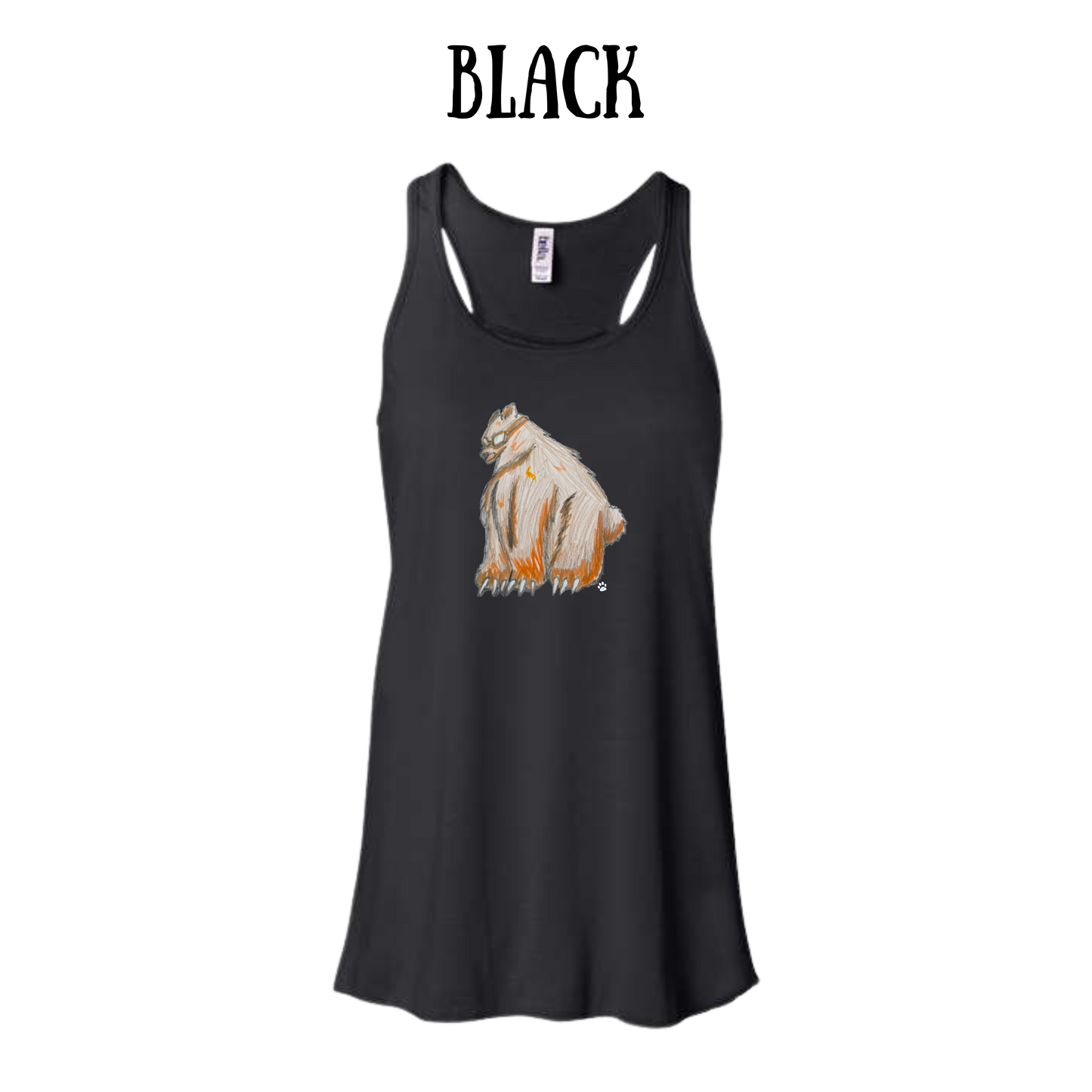 AC - Muscle Bear - Women's Flowy Racerback Tank