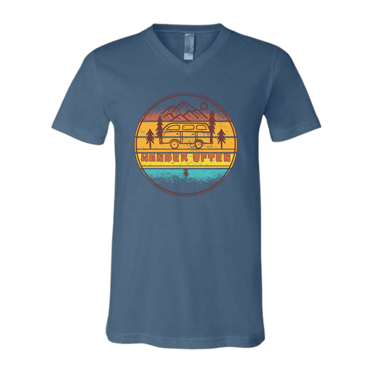 Wander Often - Bella+Canvas - Unisex V-Neck - Assorted Colors