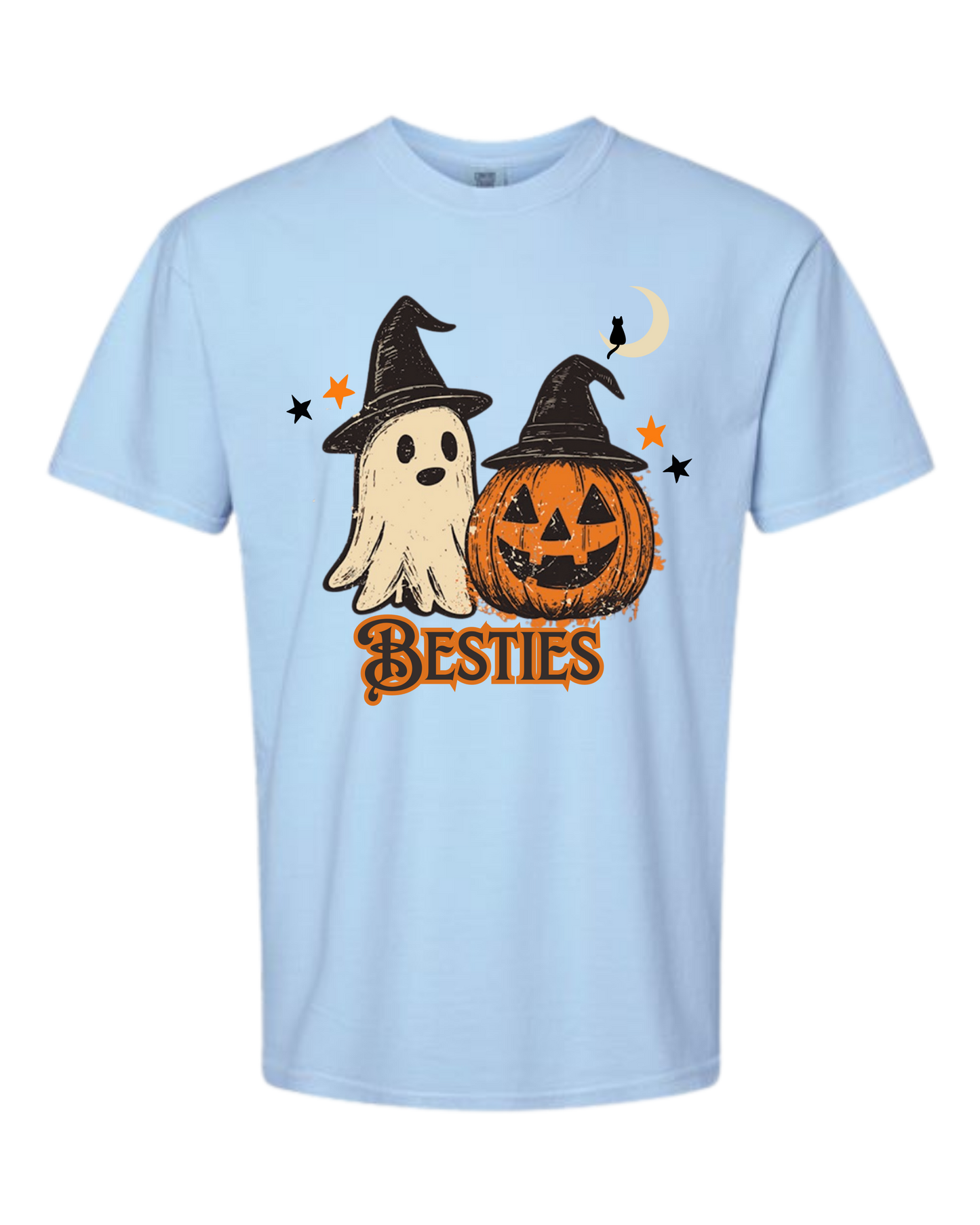 Halloween Besties - Comfort Colors - Heavyweight Unisex Tee - Blues