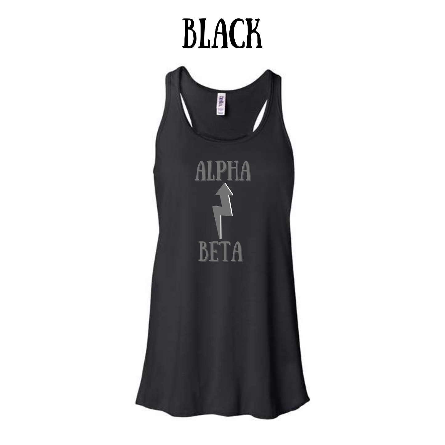 BP - Beta to Alpha - Women's Flowy Racerback Tank