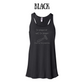 to shave or not to shave - women's flowy racerback tank