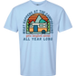 What Happens At The Campground - Comfort Colors - Heavyweight Unisex Tee - Blues