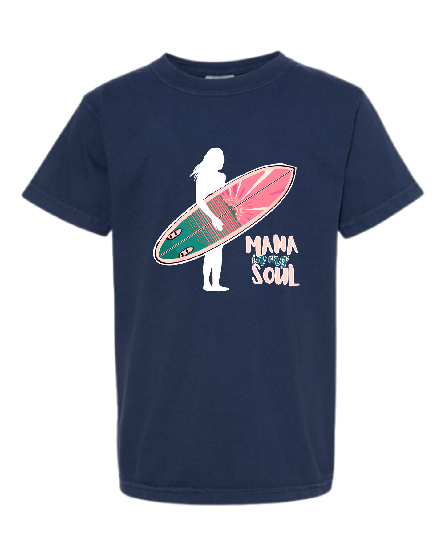 Mana in My Soul - Comfort Colors - Heavyweight Youth Tee - Neutral Colors & Blues