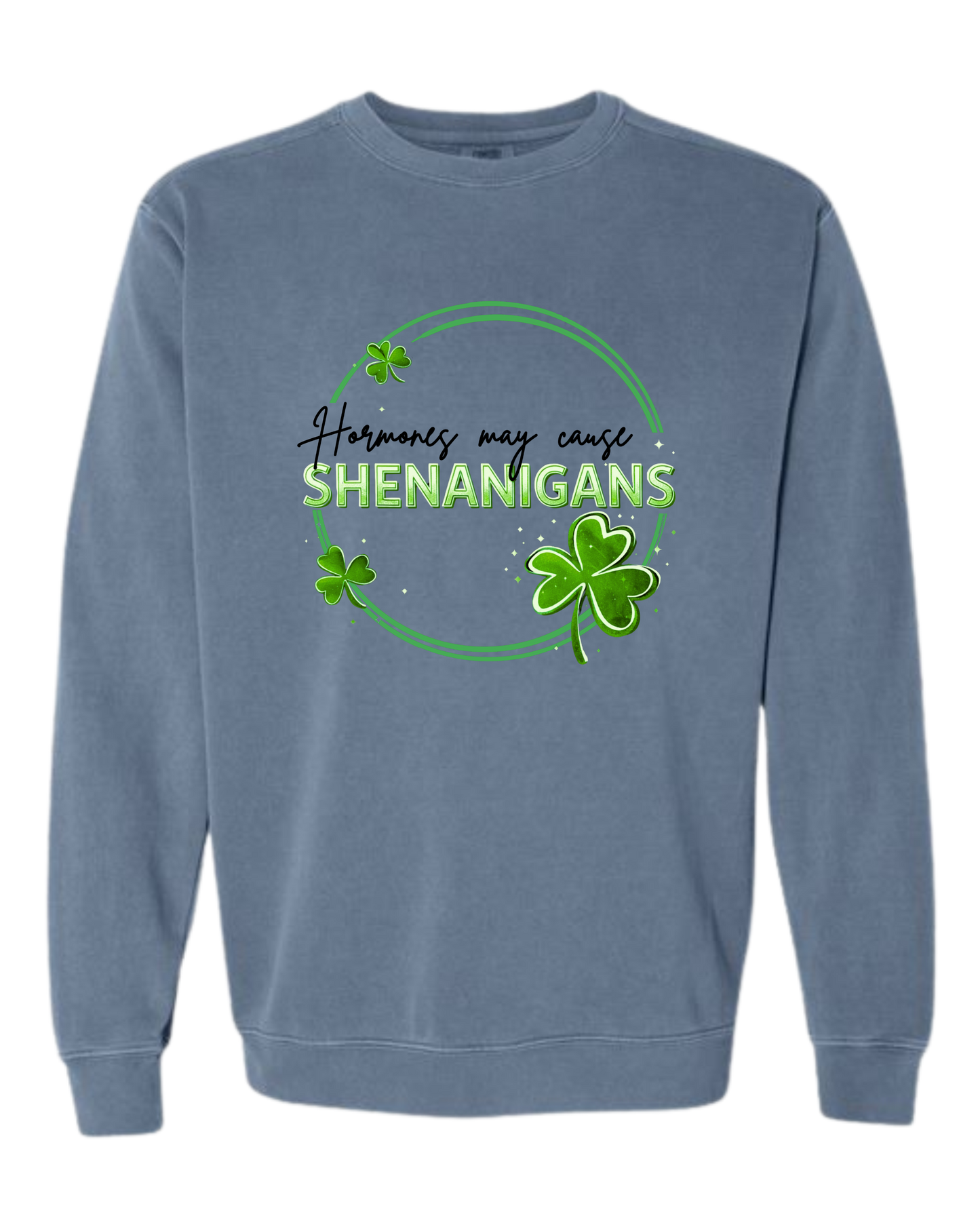 Hormones May Cause Shenanigans - Comfort Colors - Heavyweight Long Sleeve Tee - Neutral Colors