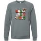 Holly Jolly Vibes - Sponge Fleece Raglan Sweatshirt - Blues, Purples