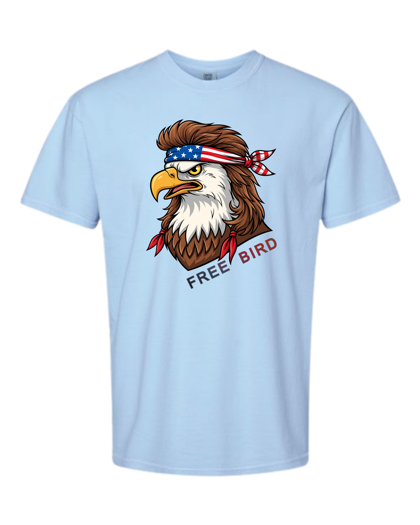 Rockin Free Bird - Comfort Colors - Heavyweight Unisex Tee - Blues