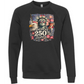 America's 250th Birthday - Sponge Fleece Raglan Sweatshirt - Blues, Greens, Purple, and Black