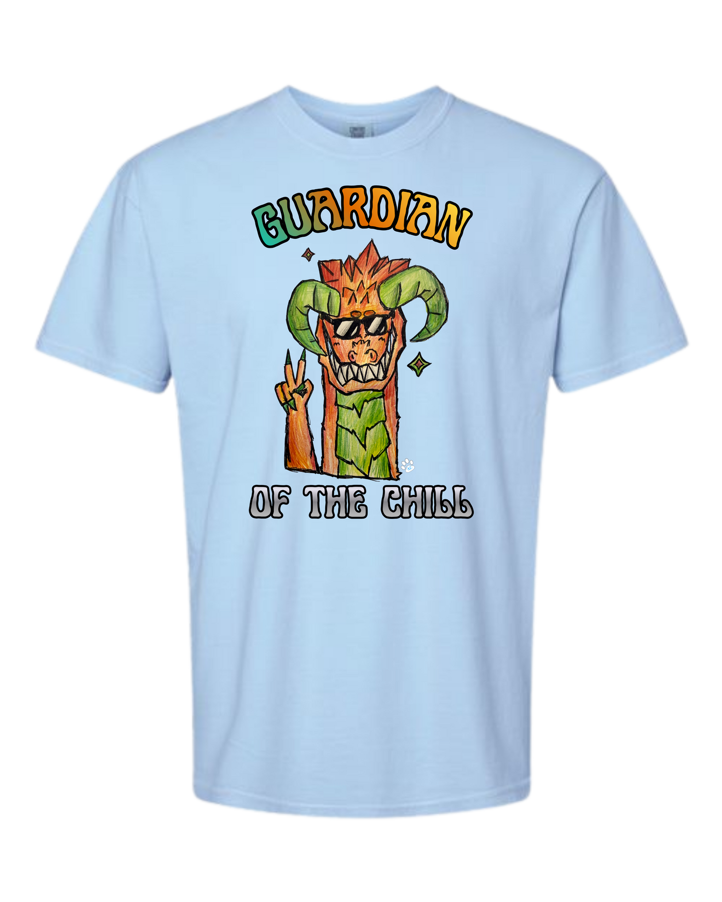 Guardian of The Chill - Comfort Colors - Heavyweight Unisex Tee - Blues