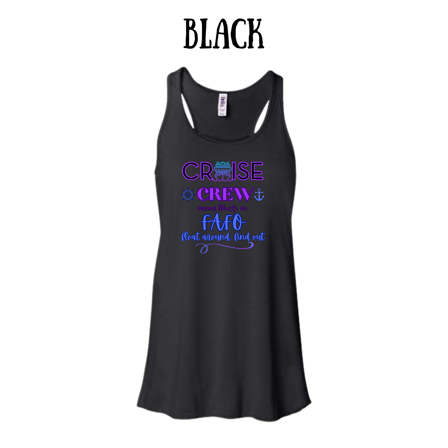 VP - Cruise Crew FAFO - Women's Flowy Racerback Tank