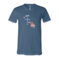 Loves Jesus & America too - Bella+Canvas - Unisex V-Neck - Assorted Colors