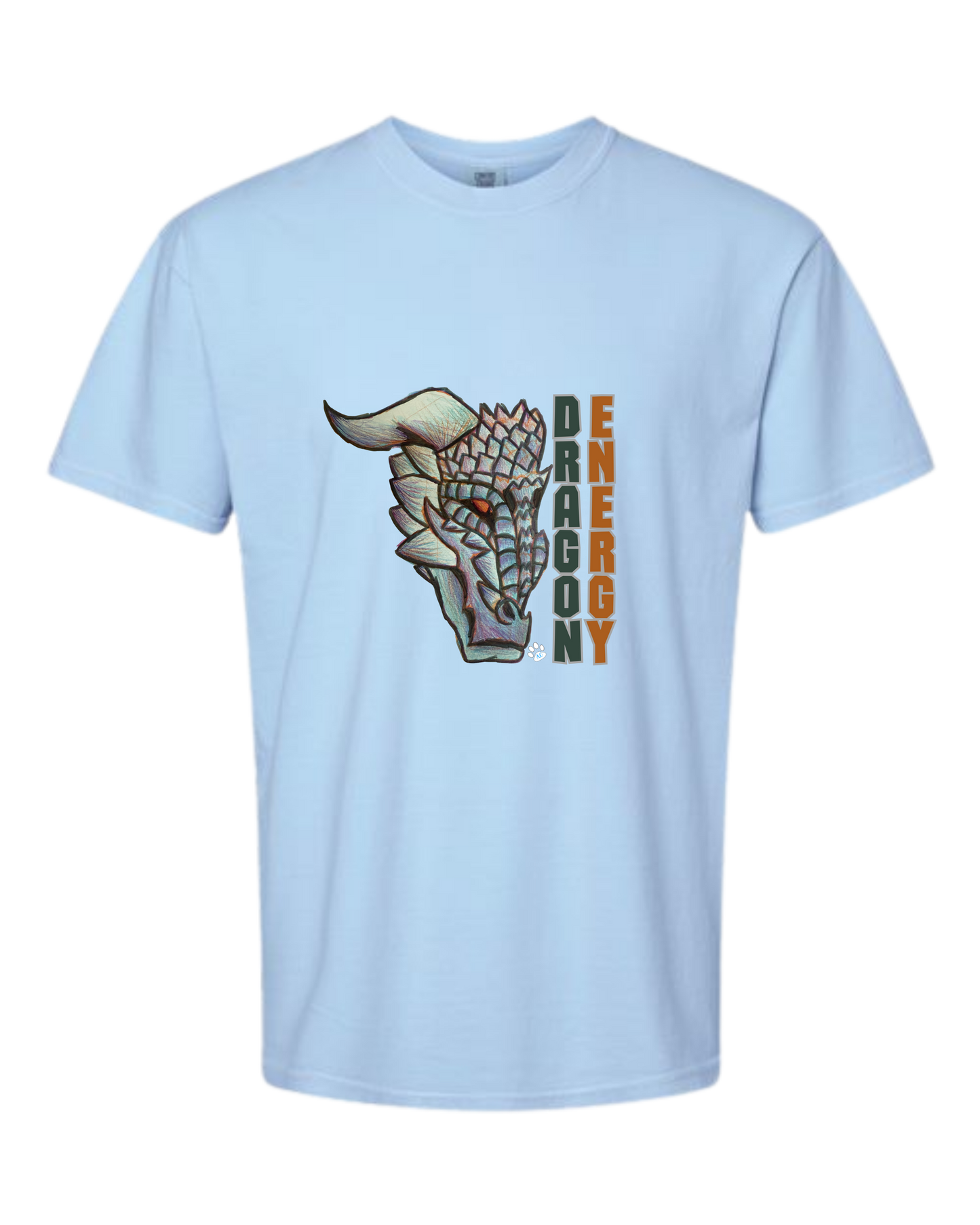 Dragon Energy - Comfort Colors - Heavyweight Unisex Tee - Blues