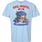 Red, White, And Blueberries - Comfort Colors - Heavyweight Unisex Tee - Blues